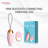Pink Bluetooth vibrating egg - 10 modes & waterproof design